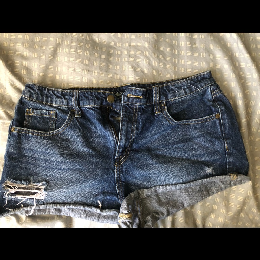 High rise short shorts